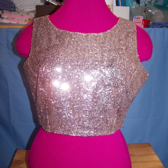 Indya Sparkly Crop Top Sz XL - Picture 1 of 4